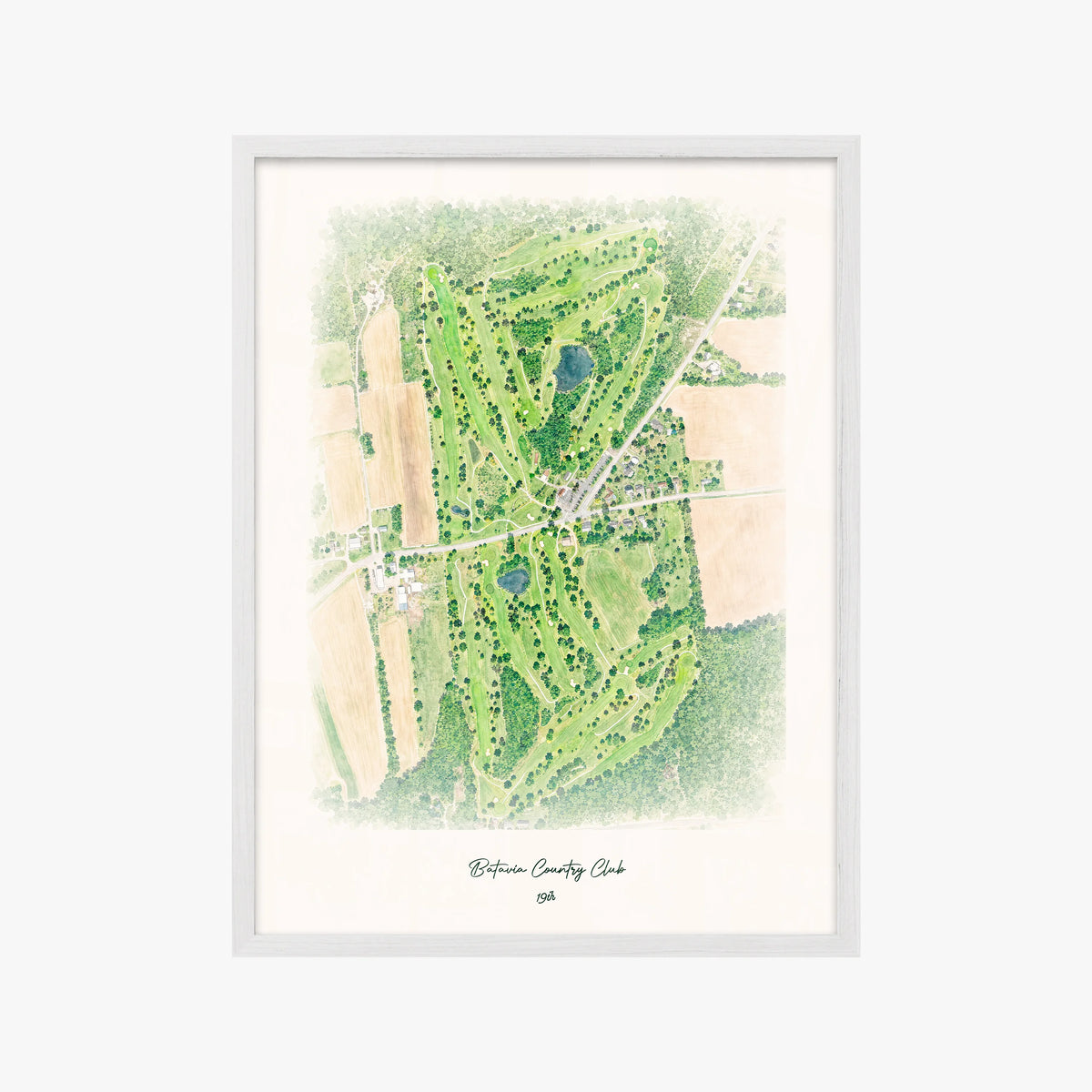 Batavia Country Club white frame