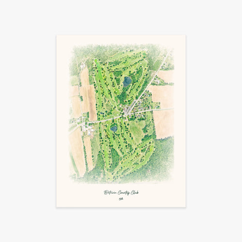 Batavia Country Club printed artwork