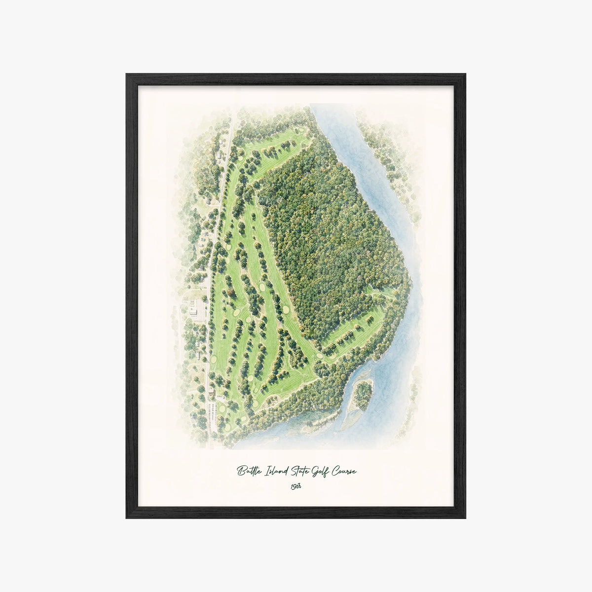 Battle Island State Golf Course black frame