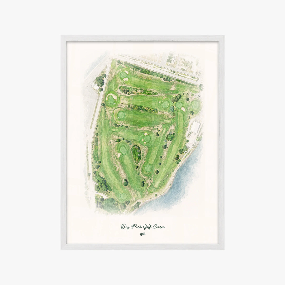 Bay Park Golf Course white frame