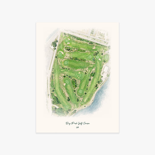 Bay Park Golf Course printed artwork