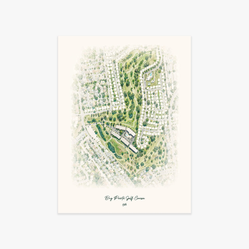 Bay Pointe Golf Course printed artwork