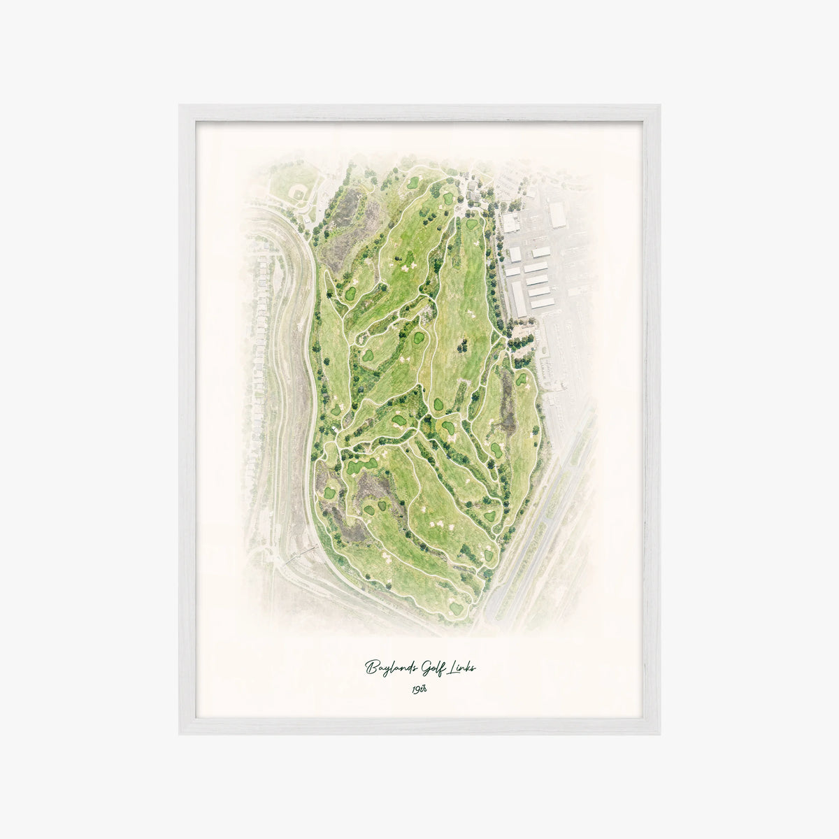 Baylands Golf Links white frame