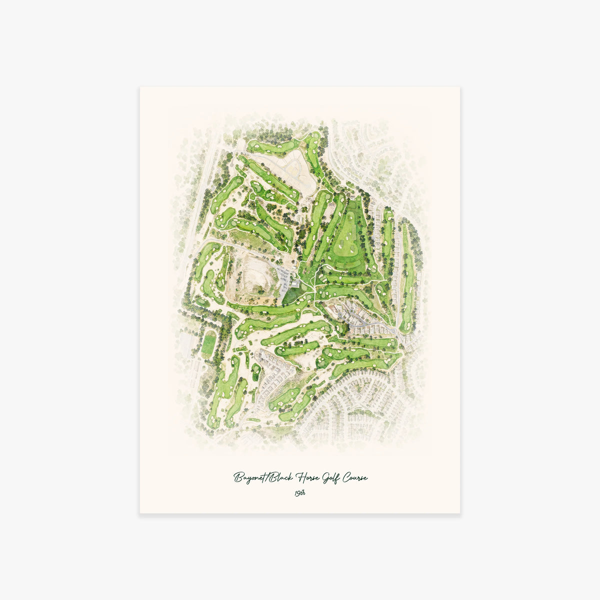 Bayonet/Black Horse Golf Course printed artwork