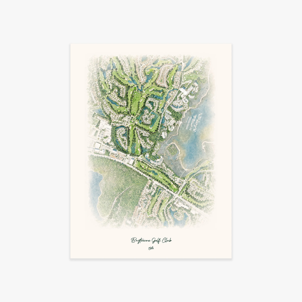 Baytowne Golf Club printed artwork