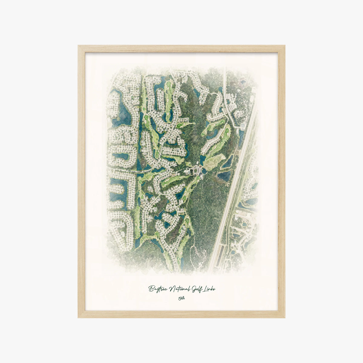 Baytree National Golf Links wood frame