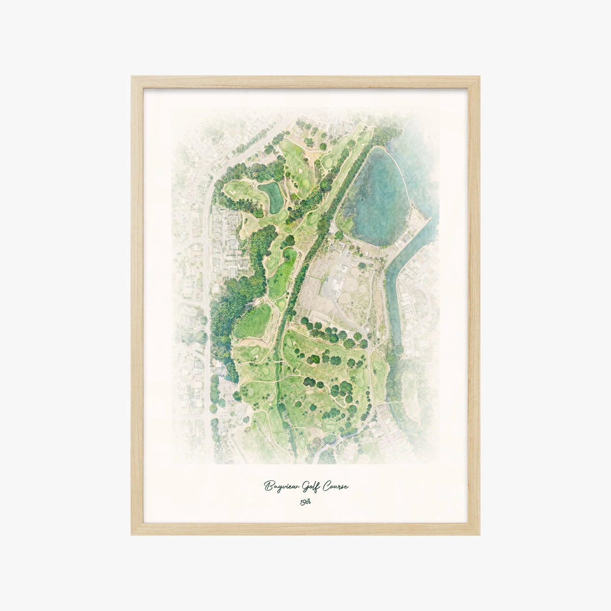 Bayview Golf Course wood frame