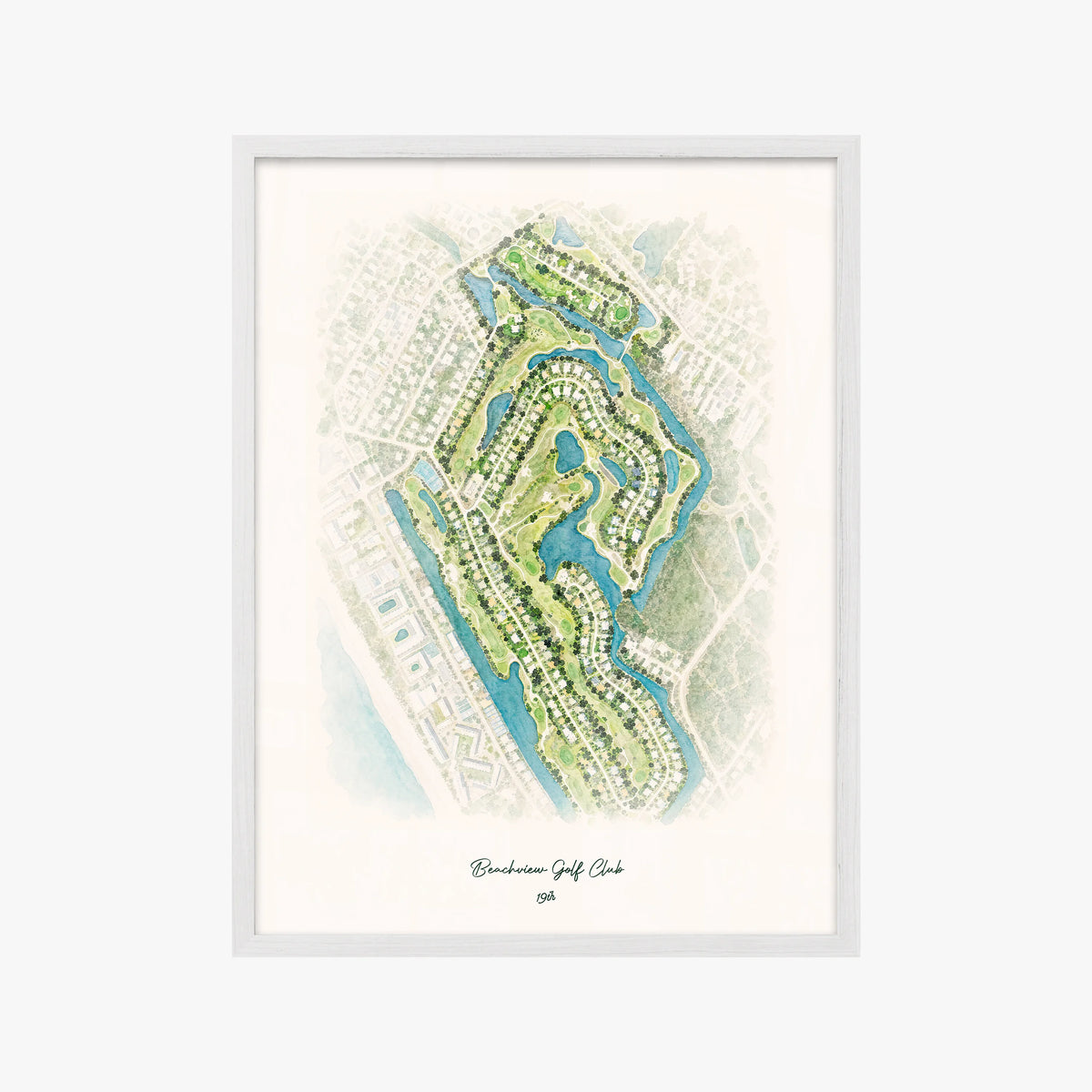 Beachview Golf Club white frame