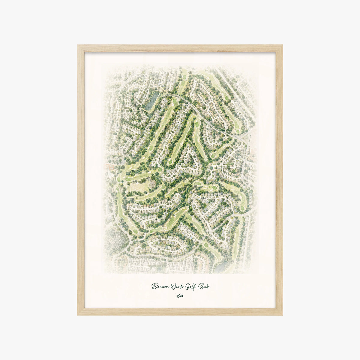 Beacon Woods Golf Club wood frame
