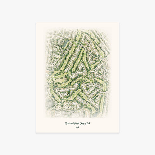 Beacon Woods Golf Club printed artwork
