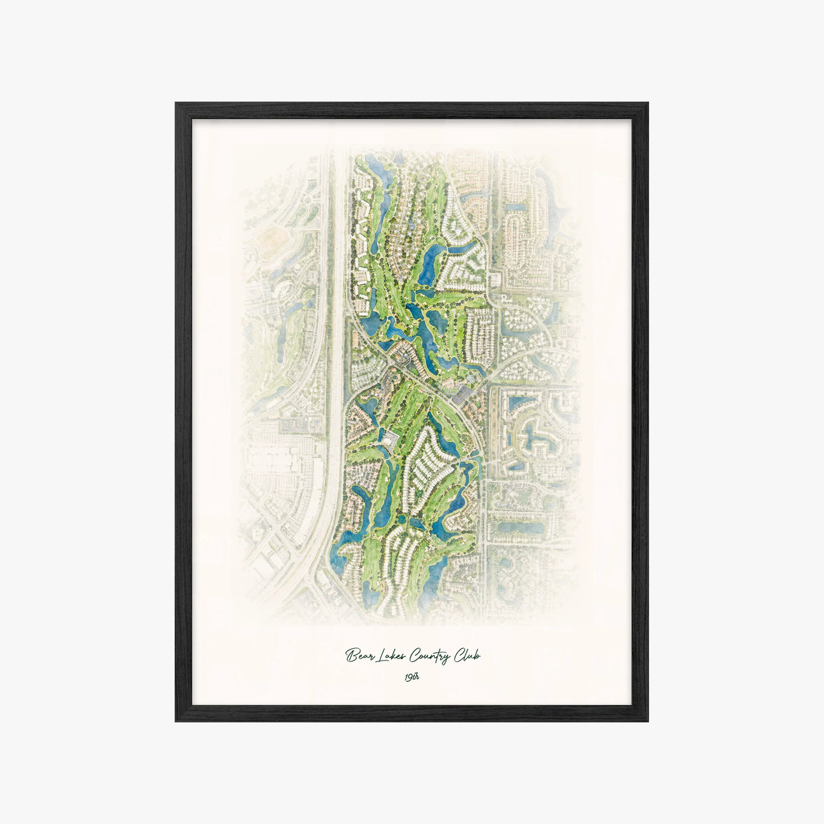 Bear Lakes Country Club black frame
