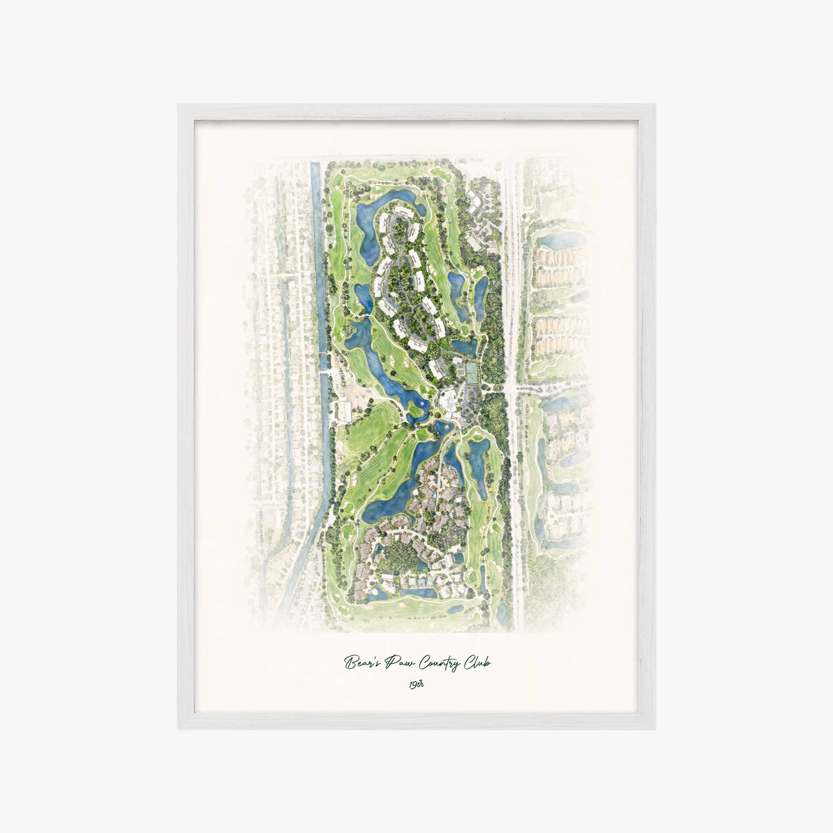 Bear's Paw Country Club white frame