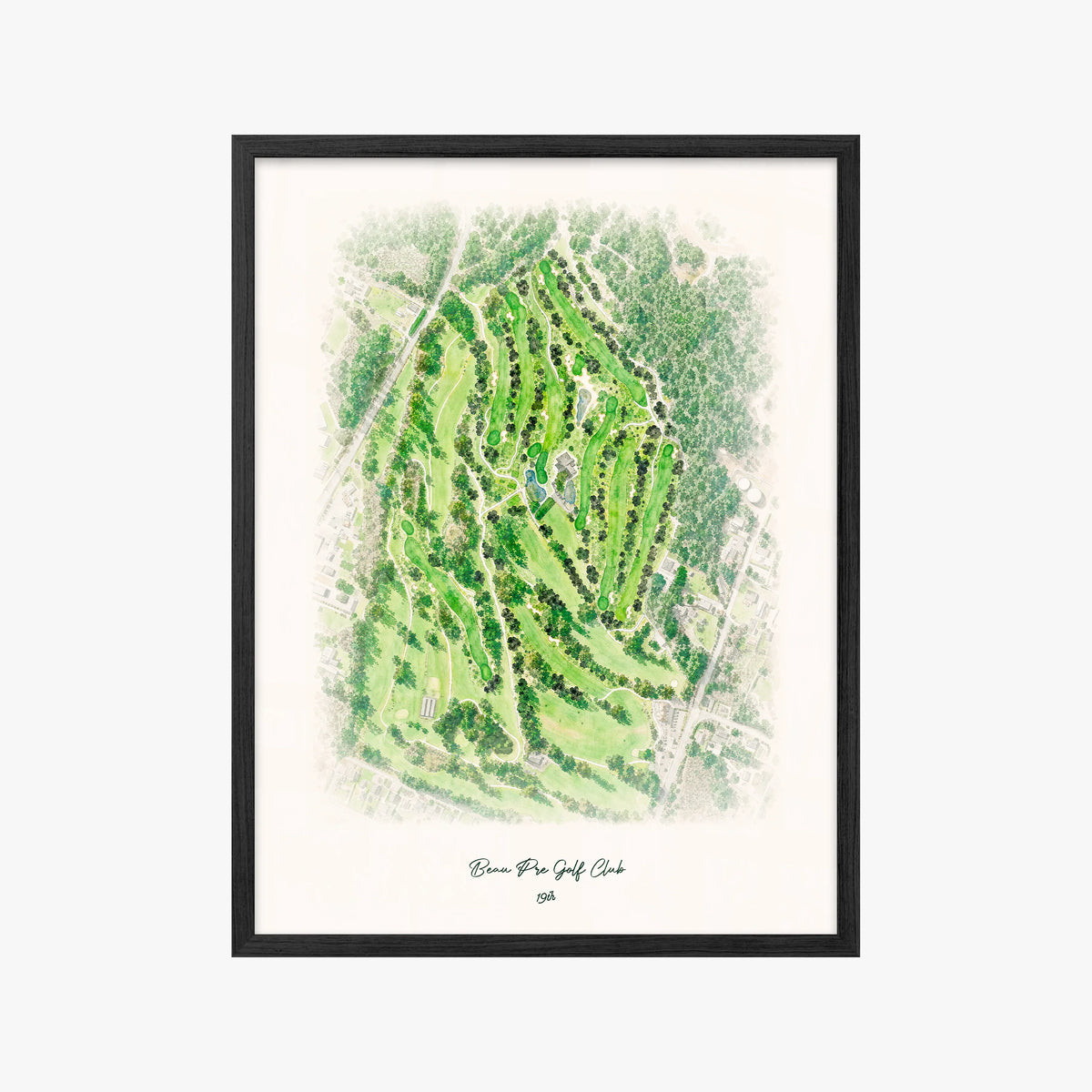 Beau Pre Golf Club black frame
