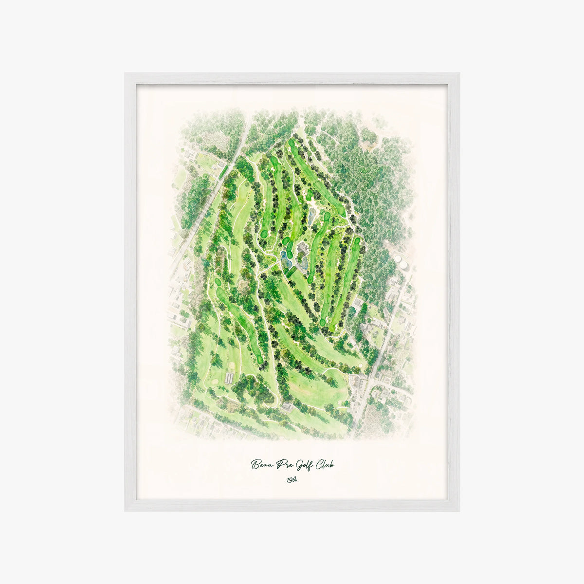 Beau Pre Golf Club white frame