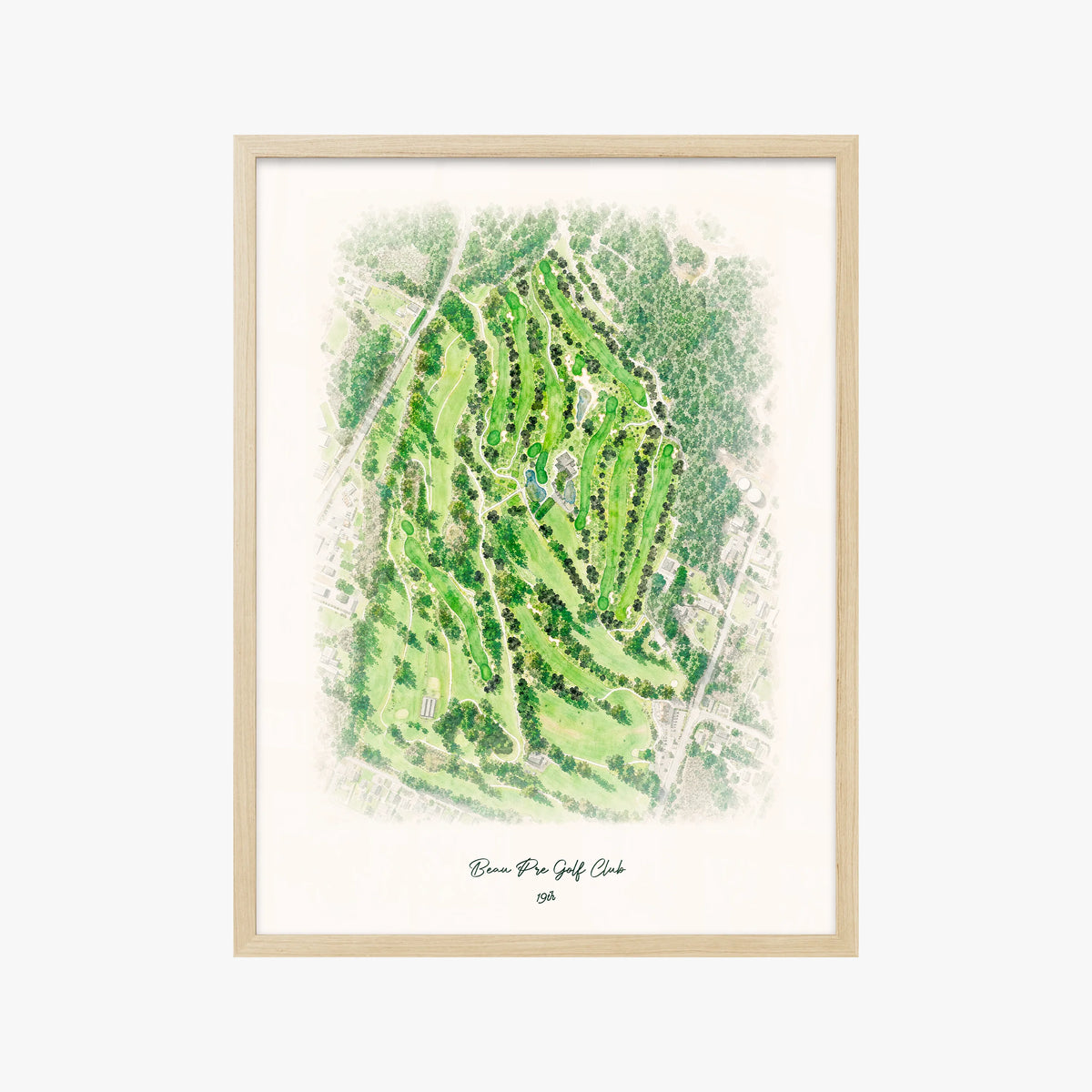 Beau Pre Golf Club wood frame