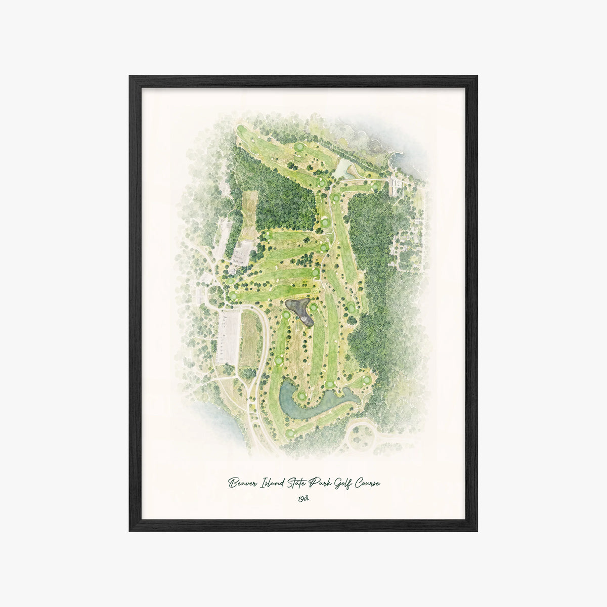 Beaver Island State Park Golf Course black frame