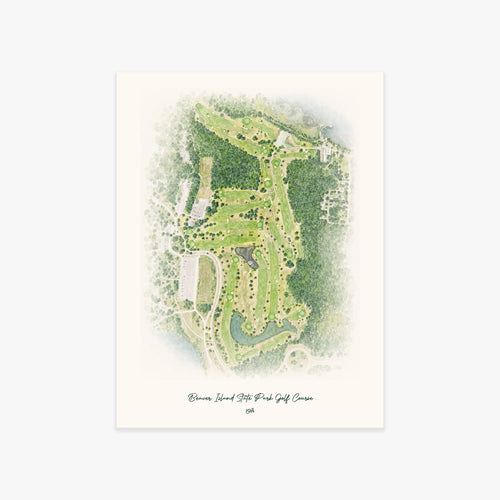 Beaver Island State Park Golf Course printed artwork
