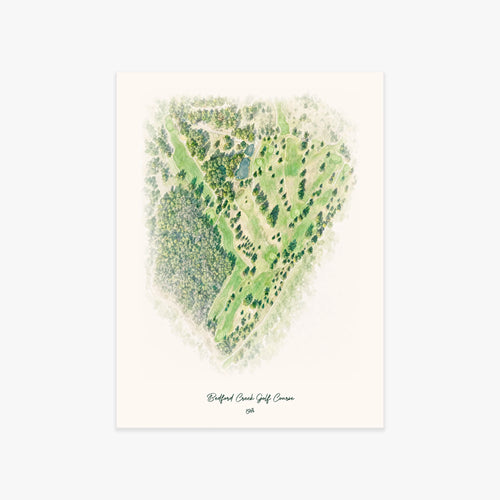 Bedford Creek Golf Course printed artwork