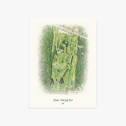 Belden Hill Golf Club printed artwork