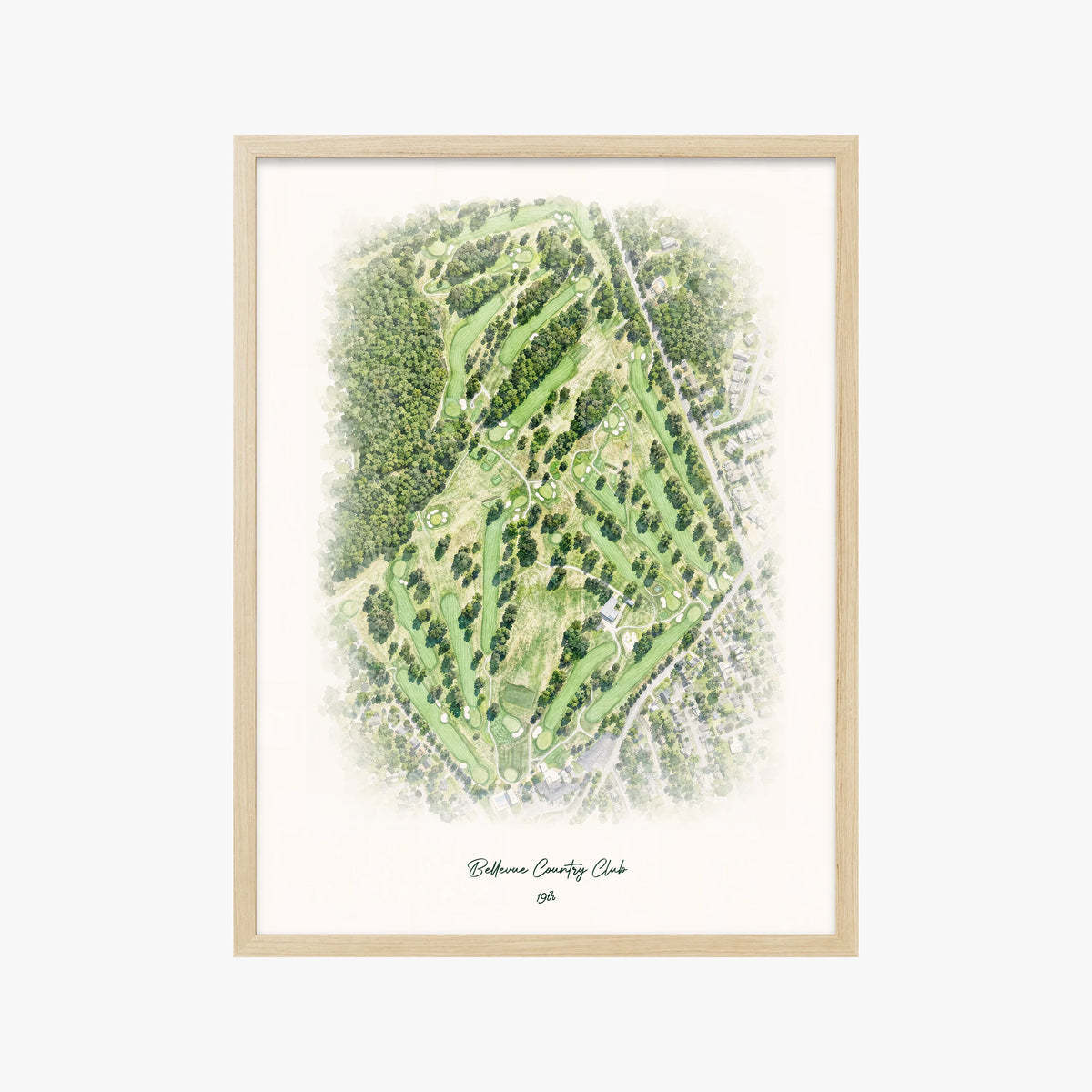 Bellevue Country Club wood frame