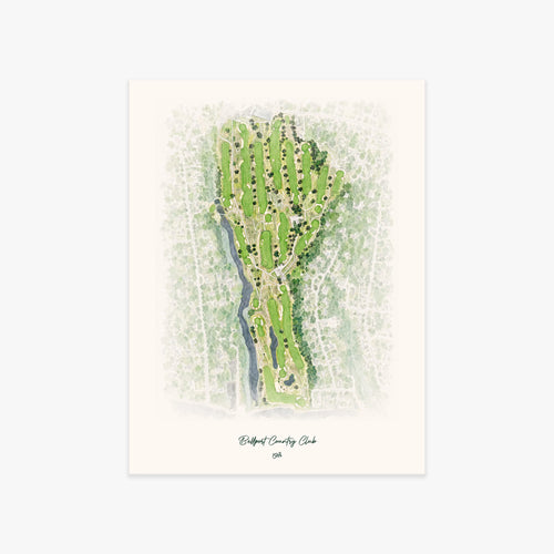 Bellport Country Club printed artwork