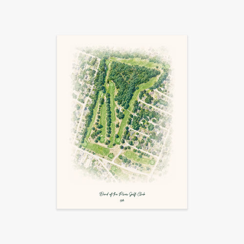Bend of the River Golf Club printed artwork