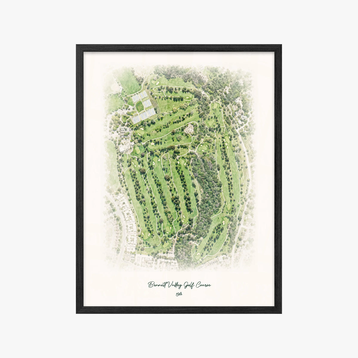 Bennett Valley Golf Course black frame