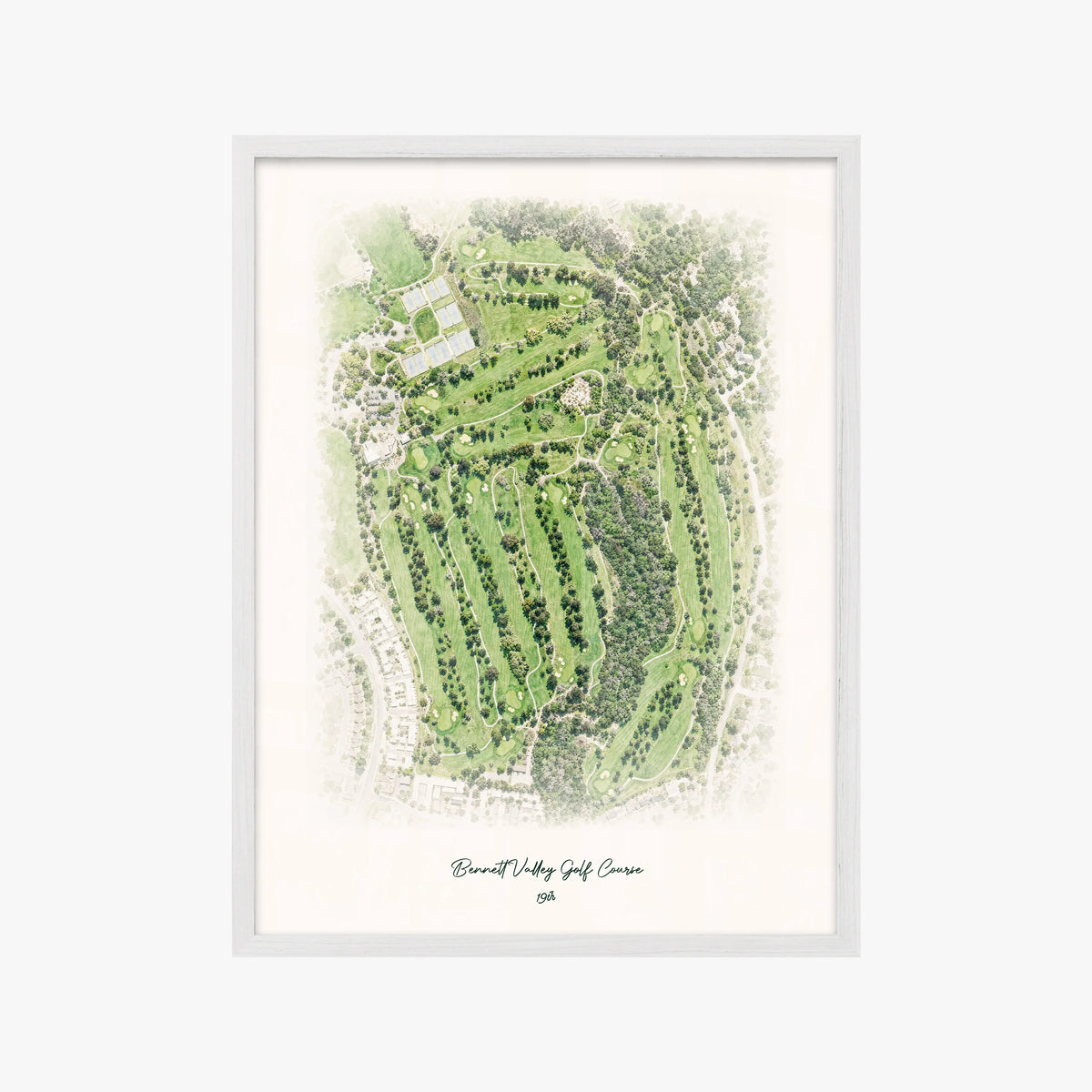 Bennett Valley Golf Course white frame