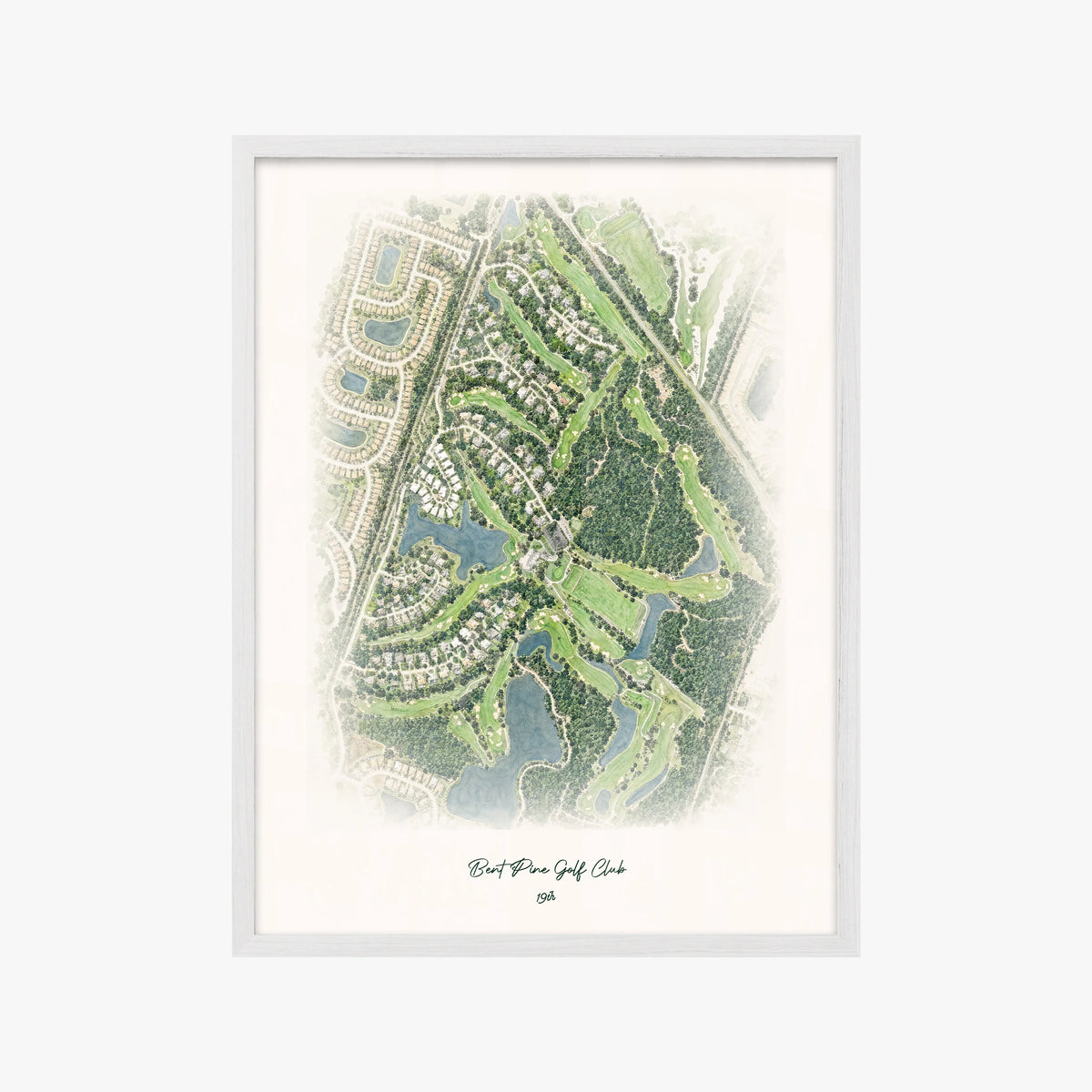 Bent Pine Golf Club white frame