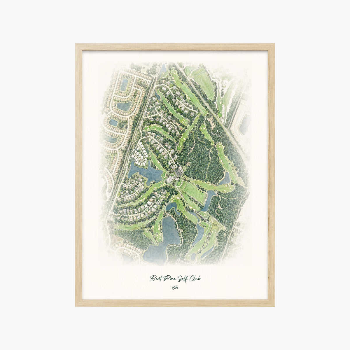 Bent Pine Golf Club wood frame