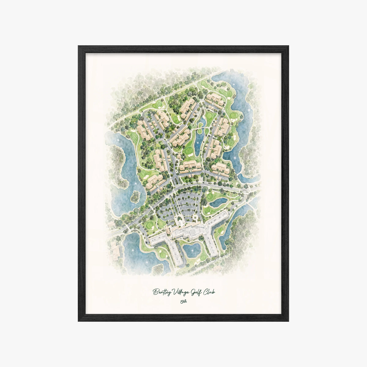 Bentley Village Golf Club black frame