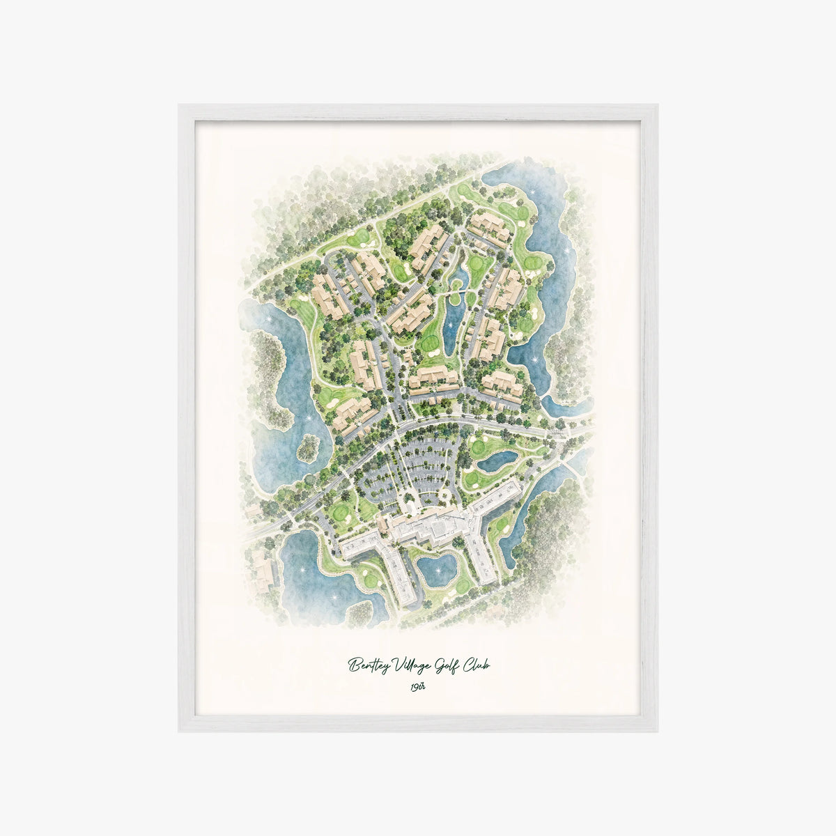 Bentley Village Golf Club white frame