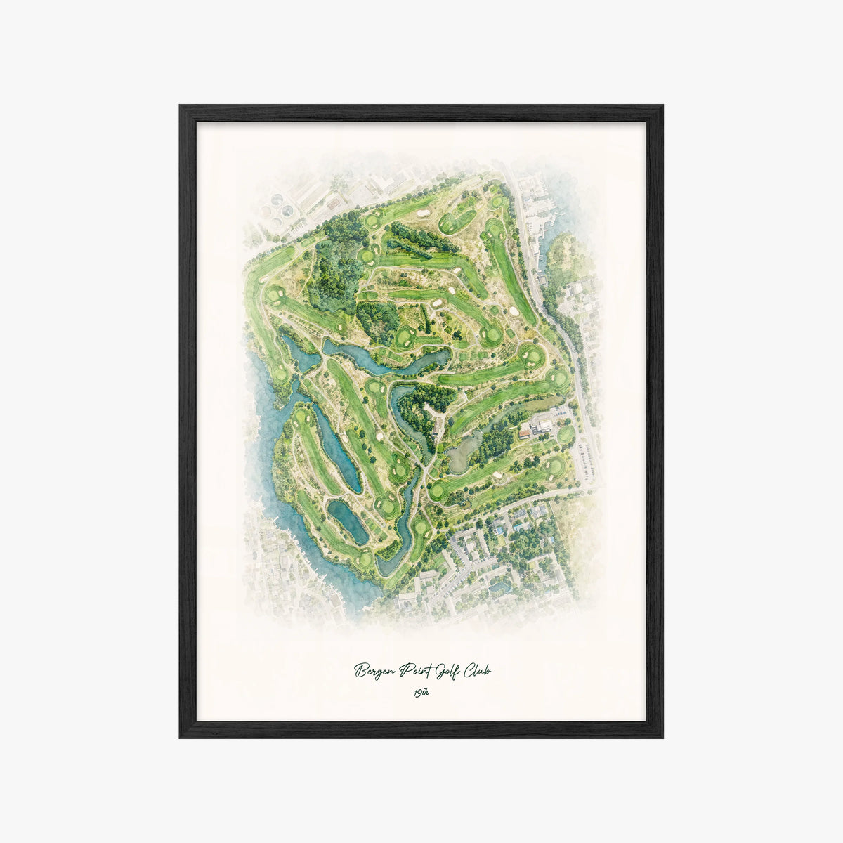 Bergen Point Golf Club black frame