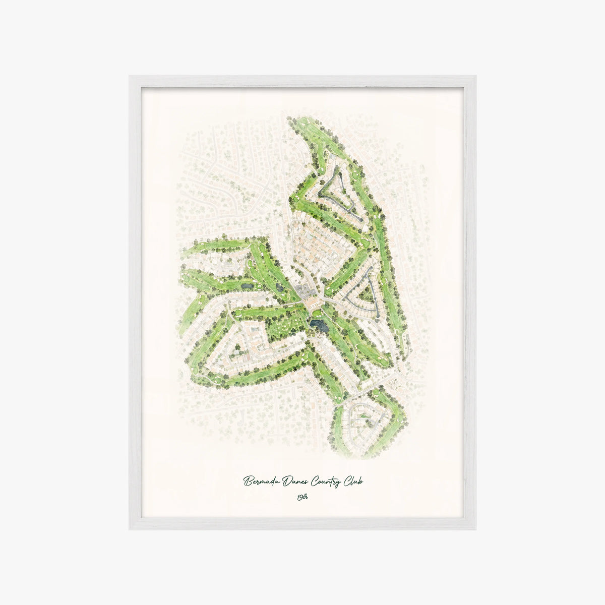 Bermuda Dunes Country Club white frame