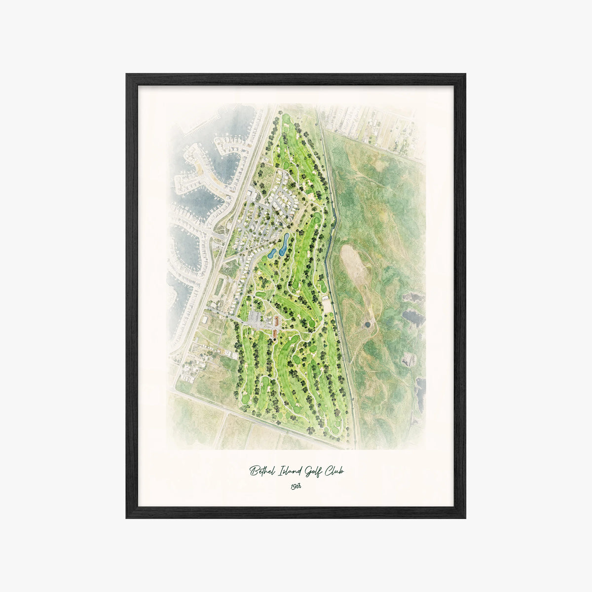 Bethel Island Golf Club black frame