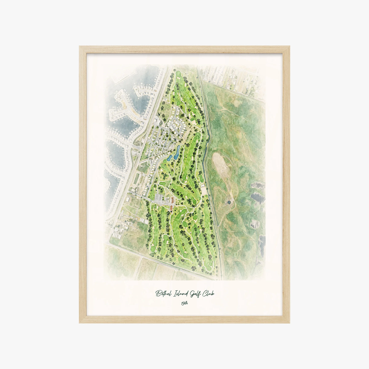 Bethel Island Golf Club wood frame