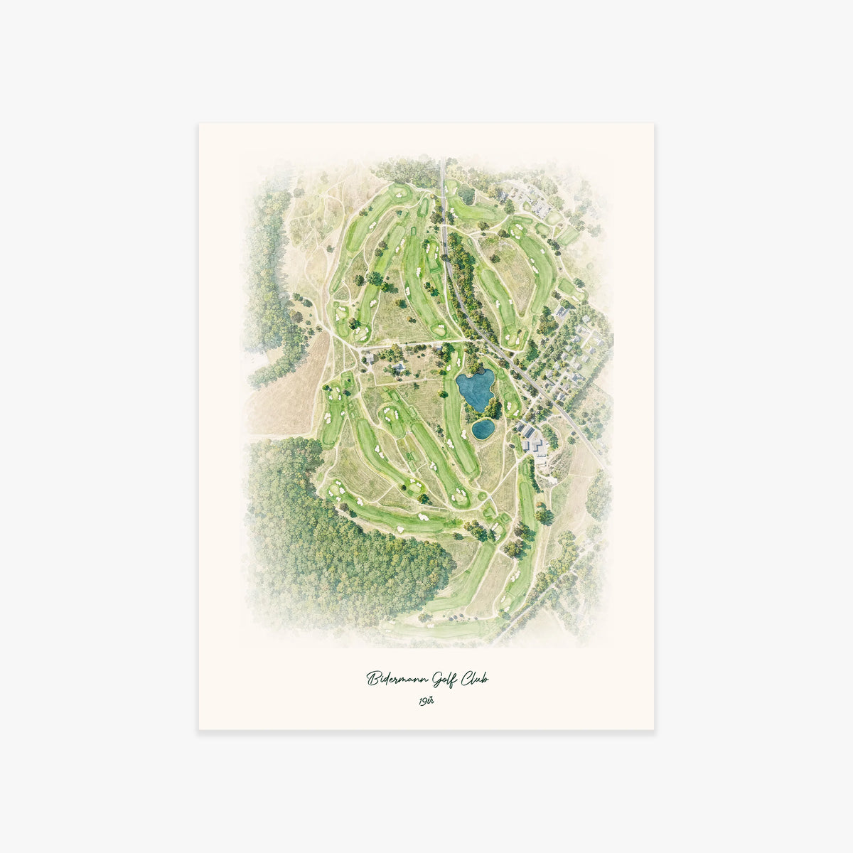 Bidermann Golf Club printed artwork