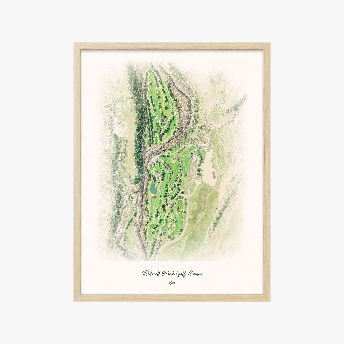Bidwell Park Golf Course wood frame