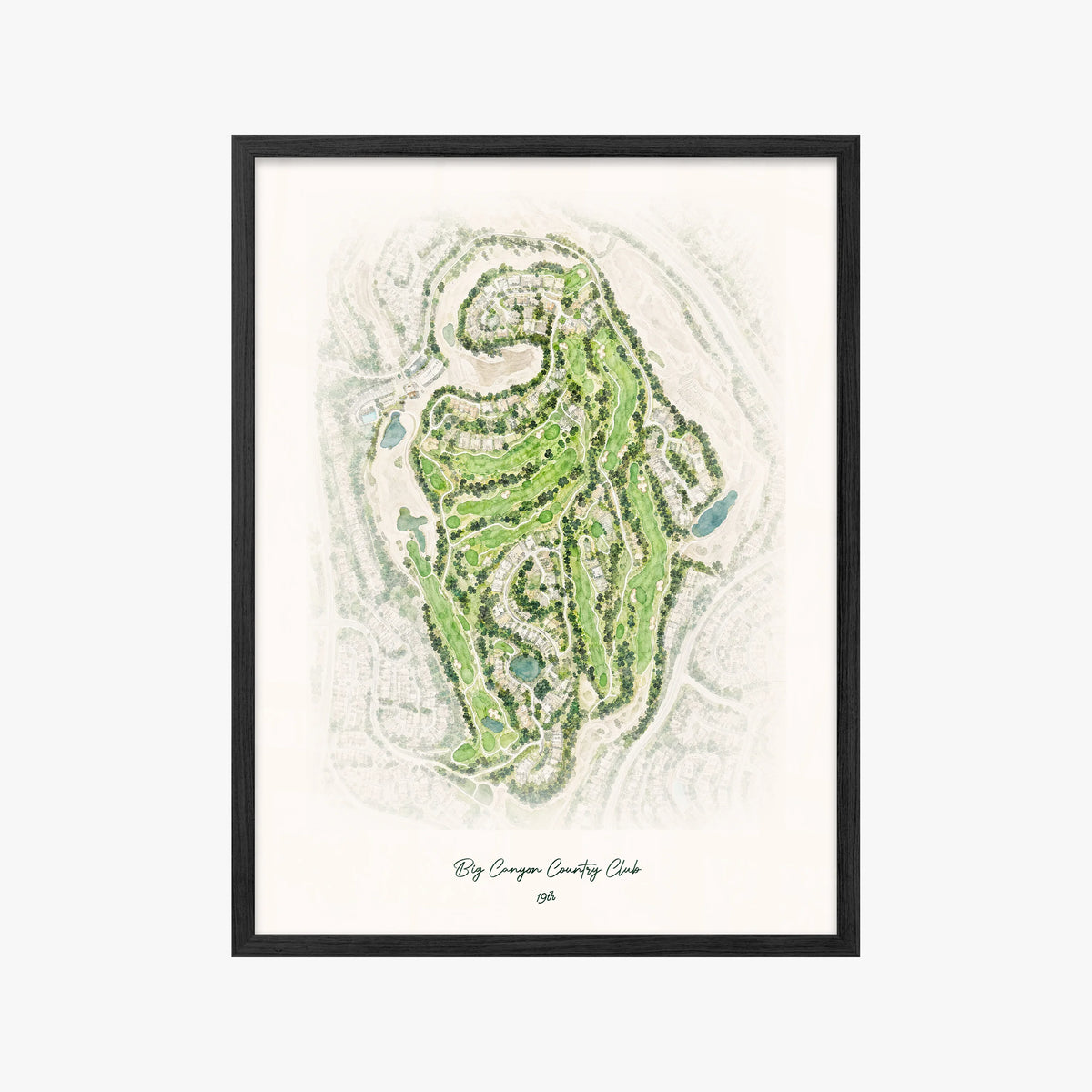 Big Canyon Country Club black frame