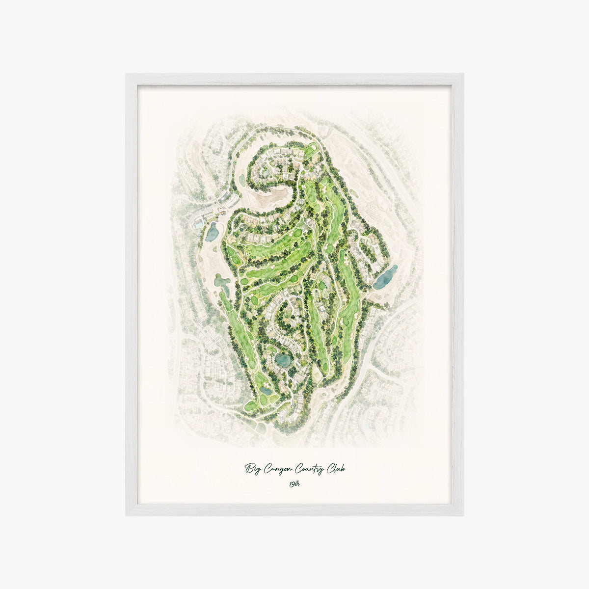 Big Canyon Country Club white frame
