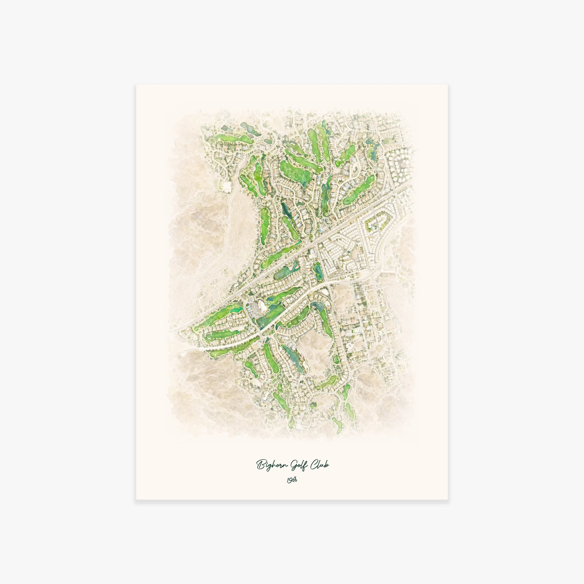 Bighorn Golf Club printed artwork
