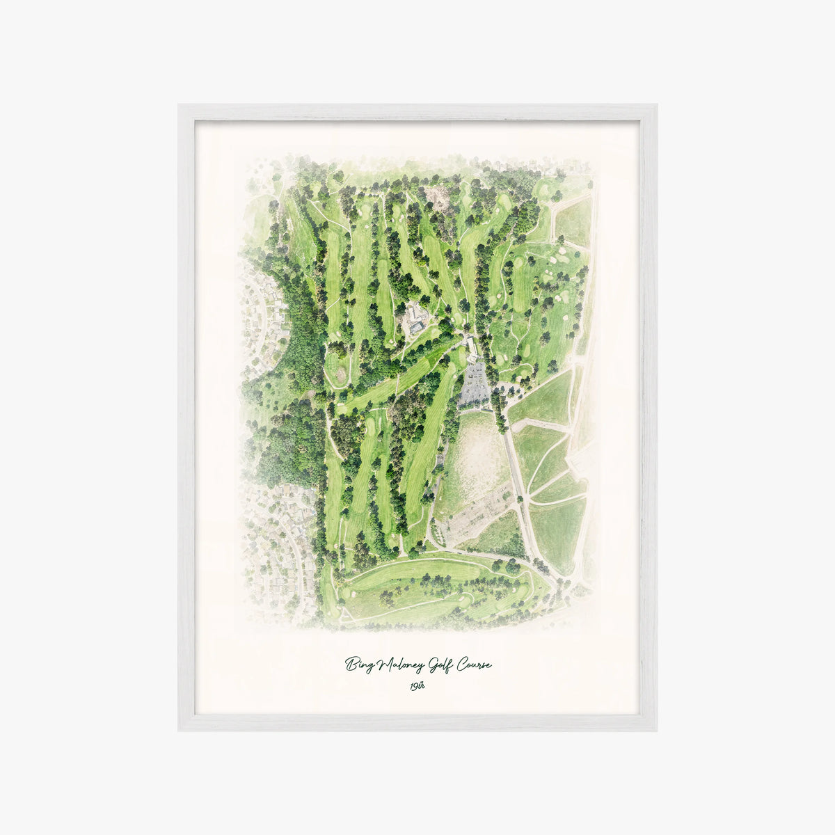 Bing Maloney Golf Course white frame