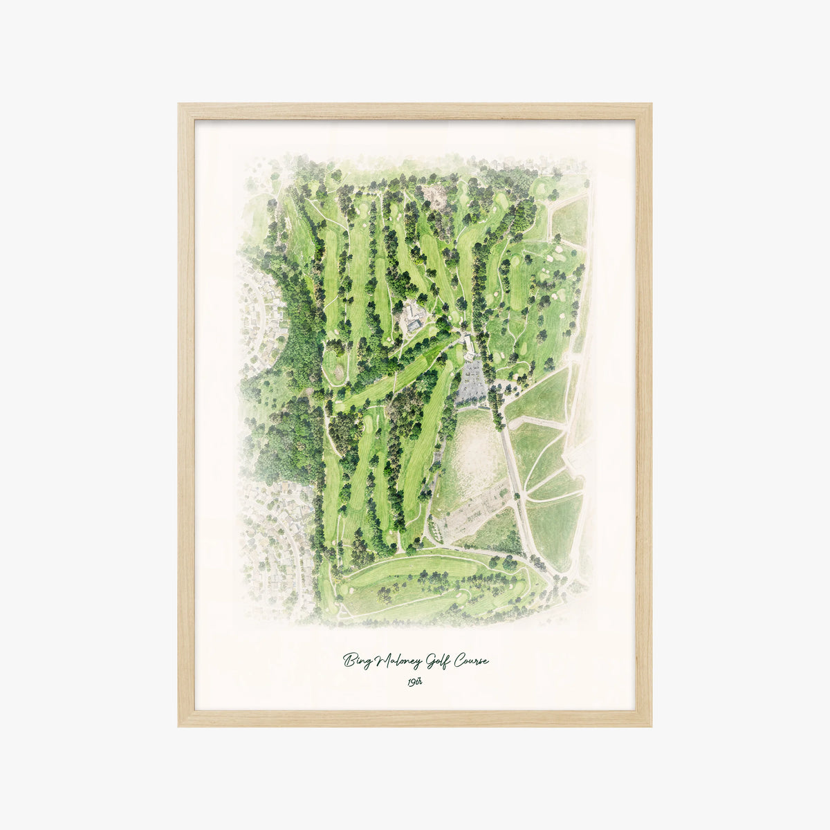Bing Maloney Golf Course wood frame