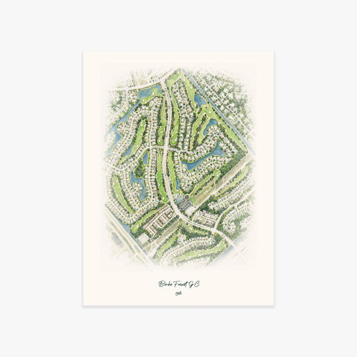 Binks Forest G.C printed artwork