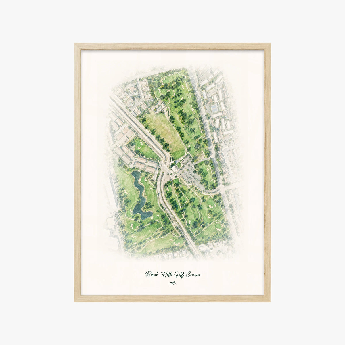 Birch Hills Golf Course wood frame