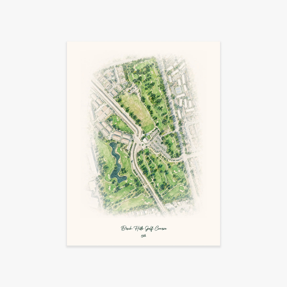 Birch Hills Golf Course printed artwork