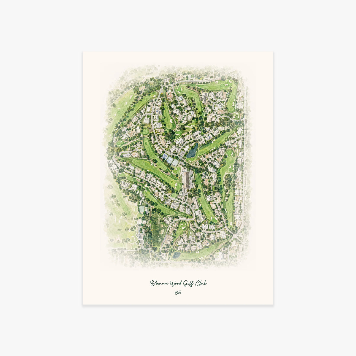 Birnam Wood Golf Club printed artwork