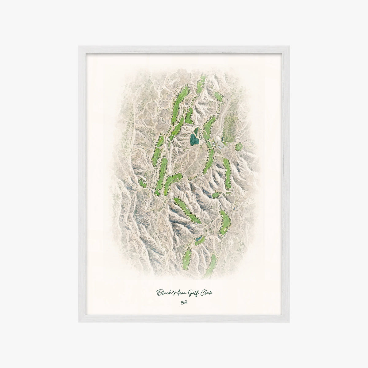 Black Mesa Golf Club white frame