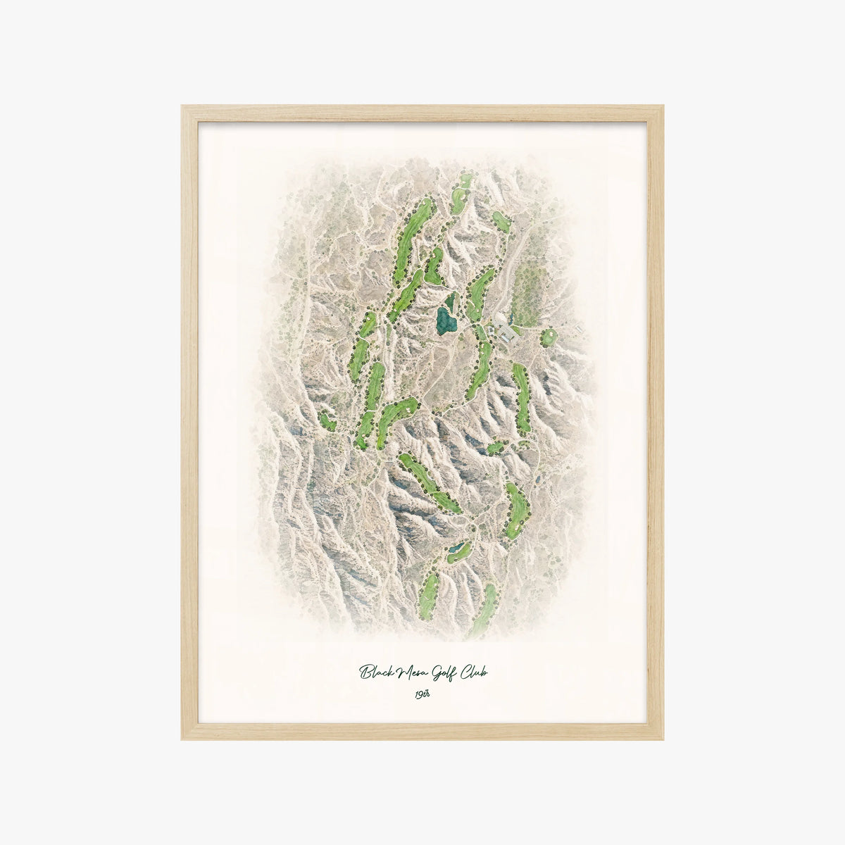 Black Mesa Golf Club wood frame