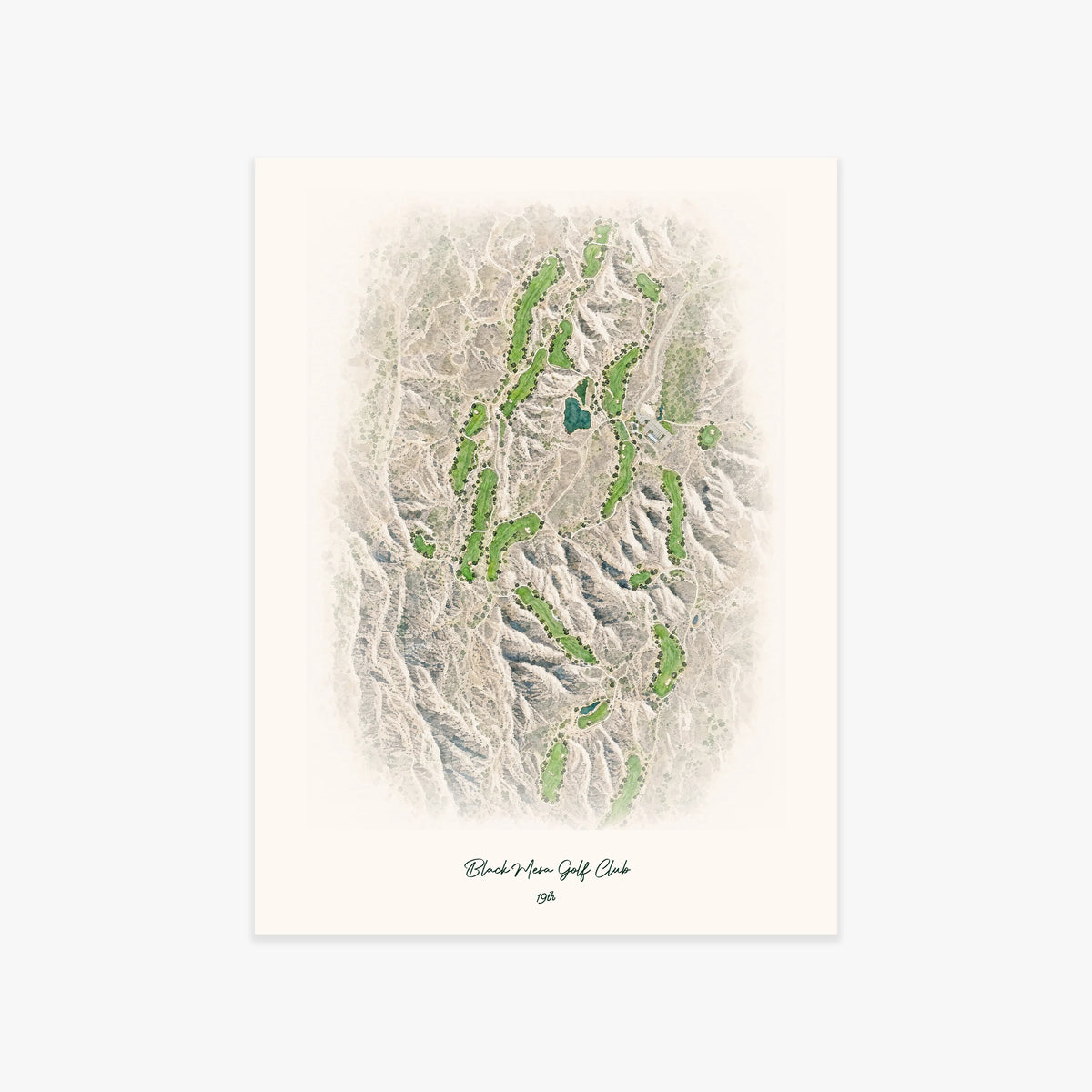 Black Mesa Golf Club printed artwork